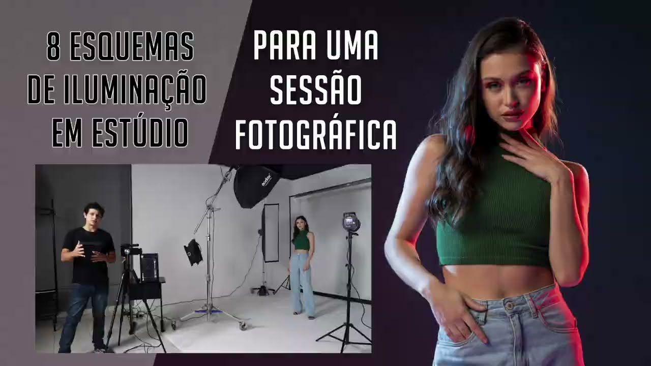 Lumitec Academy - Esquemas de iluminação para uma sessão fotográfica - Aula 8