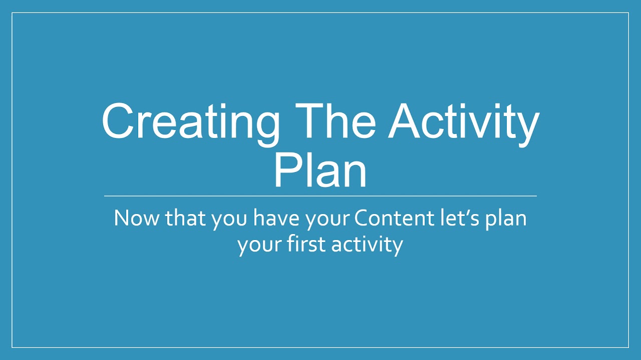 Planning Integrated Curriculum Activities updated