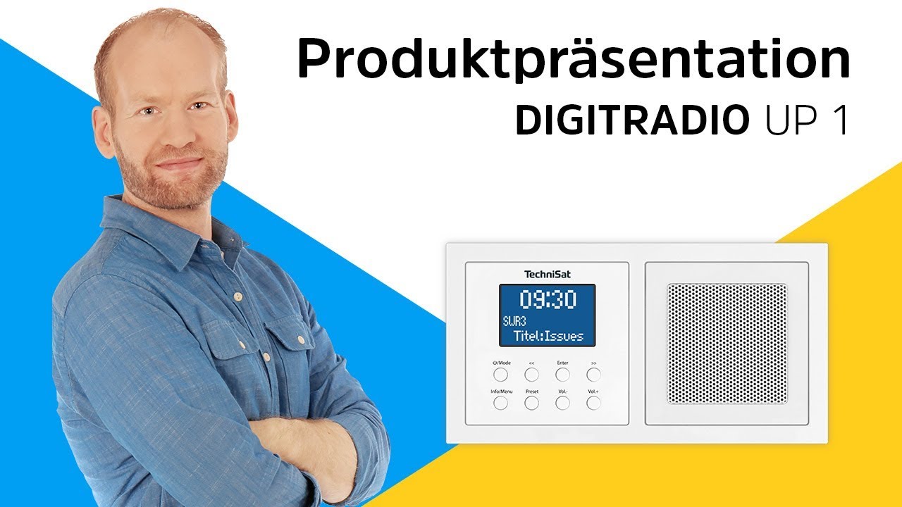 Technisat DAB+ Radio DigitRadio Up 1 Schwarz