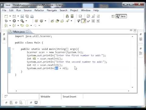 Java Programming Tutorial 7 Making A Simple Calculator