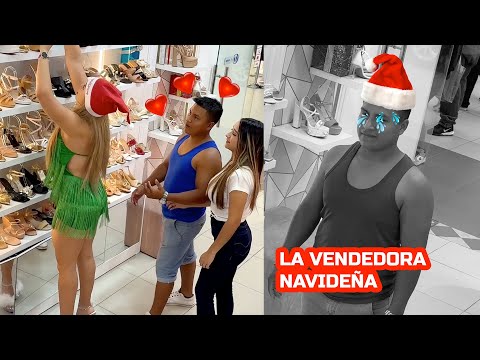 The Christmas shoe seller 🎁 😅 This is how Chakira reacted 😨