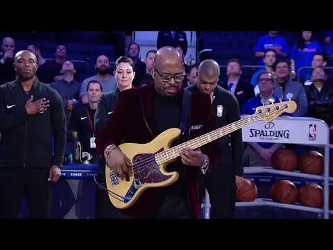 Christian McBride National Anthem - Knicks vs. Timberwolves - 3/23/18 - Madison Square Garden
