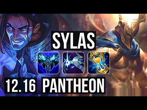 SYLAS vs PANTHEON (TOP) | Quadra, Legendary, 1.0M mastery, 16/5/11, 300+ games | EUW Master | 12.16