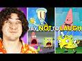 Try Not To Laugh Challenge Funniest SpongeBob Clips