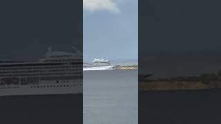 The VIKING ORION departing Hobart, Tasmania #vikingcruises #cruiseship #cruising #hobart #tasmania