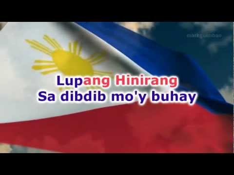 Lupang Hinirang - karaoke | singalong |minus-one