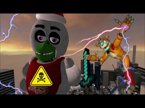 FNAF 9 SB Ragdoll Animatronics Falls and Jumps Security Breach GMOD realistic Deat № 73