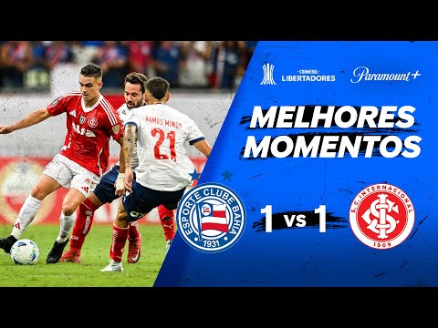 Gols e lances de Bahia x Internacional