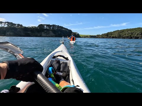 Rangitoto circumnavigation - 27.5km - Fenn Bluefin S /Fennix Bonito surfskis