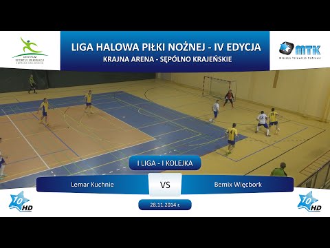 I Liga - I Kolejka: Lemar Kuchnie - Bemix Więcbork 2:4, 28.11.2014 r.
