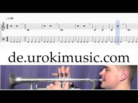 Trompete Lernen Mary Had A Little Lamb K#1 S#1 U#2 Noten Trompetenunterricht Schule Lied Lehrer Klas