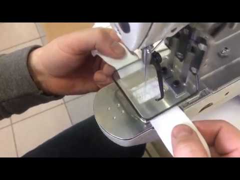 Автоматизированное решение для сшивания резинки в кольцо на базе электронной закрепочной машины Brother KE-430 video