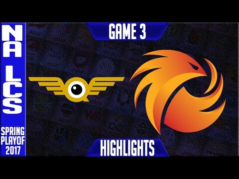 FlyQuest vs Phoenix 1 Game 3 Highlights - 3rd Place NA LCS Playoffs Spring 2017 - FLY vs P1 G3