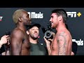 UFC Vegas 36: Weigh-in Faceoffs