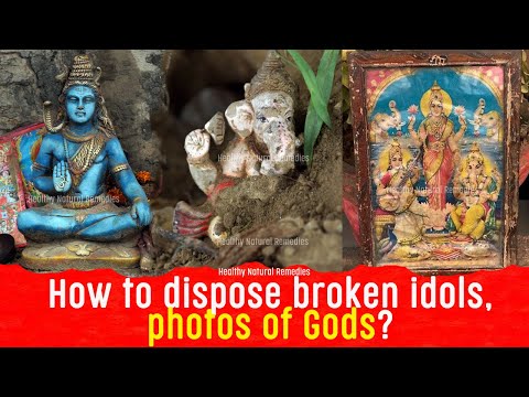 Vedic ways to Dispose Broken idols of God and torn Photos and holy religious books