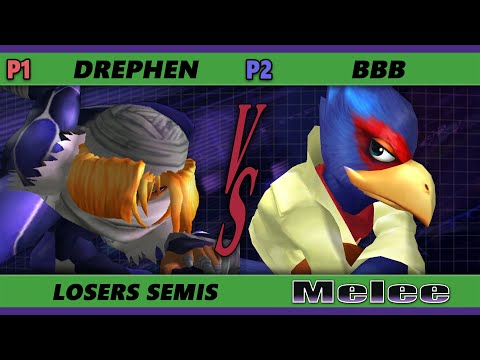 S@X 395 Online Losers Semis - Drephen (Sheik) Vs. BBB (Falco) Smash Melee - SSBM