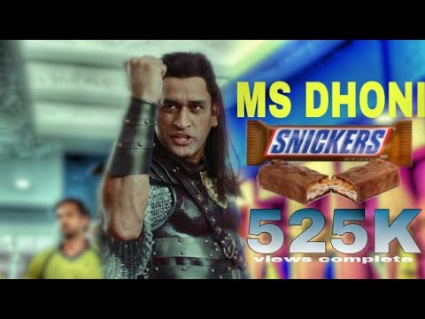M.S.Dhoni latest add Snickers 2021New add #msdhoni #msdhoninewadd