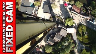 preview picture of video 'Dalton Terror Walibi Belgium - Attraction POV On Ride Free Fall Tower Intamin (Theme Park Belgium)'