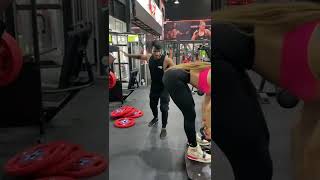 When you dream big SHARIF NAWAZ ft. LARRY WHEELS #funny #shorts #strongwoman video