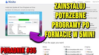 JAK SZYBKO ZAINSTALOWAĆ PROGRAMY PO FORMACIE? | PORADNIK #35
