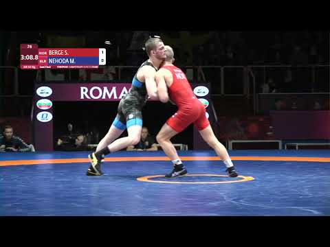 1/2 GR - 63 kg: S. BERGE (NOR) v. M. NEHODA (BLR)