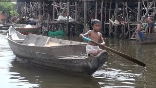 preview picture of video 'Kampong Phluk: A 'floating village' on Cambodia's Tonle Sap Lake'