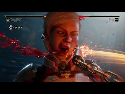 Mortal Kombat 11 Fire God Liu Kang vs Cassie Cage