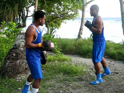 The Kiribati boxing team 2010
