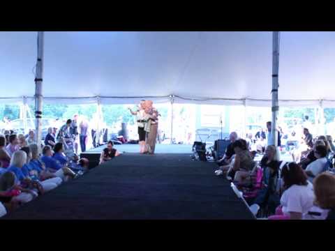 Danny McCorkle gets the tent crowd to send a message to Tammy Harris Elvis Week 2015