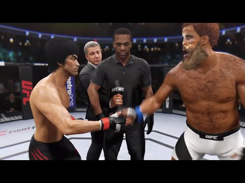 Bruce Lee vs. Chewbacca (EA sports UFC 2) - Crazy UFC 👊🤪