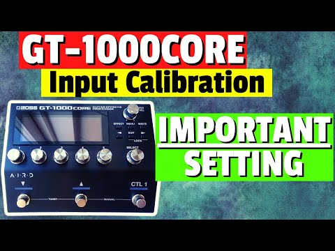 Boss GT-1000Core Input Calibration Tutorial