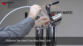 How to replace the FlexiDraft™ One-Way Beer Line, D-System