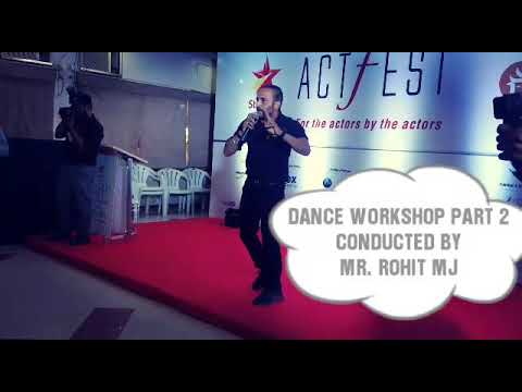 Rohit MJ workshop by me in ACTFEST 