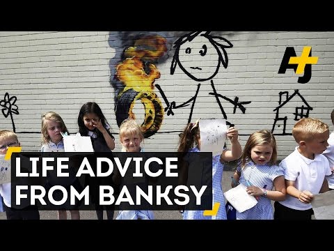 Kids Get A Gift From Banksy