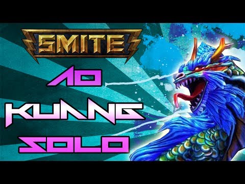 Smite: Ao Kuang Solo Lane Gameplay - SO FED! NOT EVEN CLOSE BB!