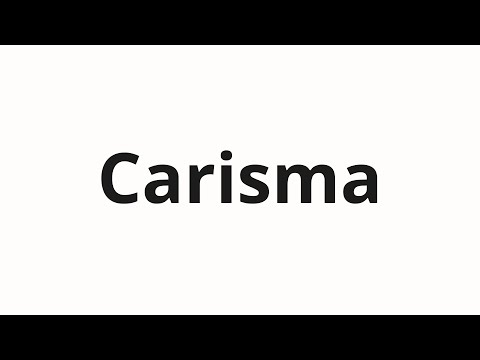 How to pronounce Carisma
