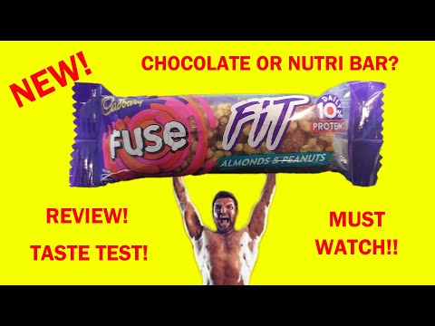 CADBURY FUSE FIT REVIEW | ALMONDS AND PEANUTS | TASTE TEST | FOOD REVIEW | NEW #cadbury #chocolate