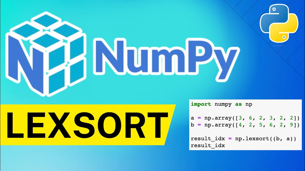 NumPy Lexsort() - Indirect Sort