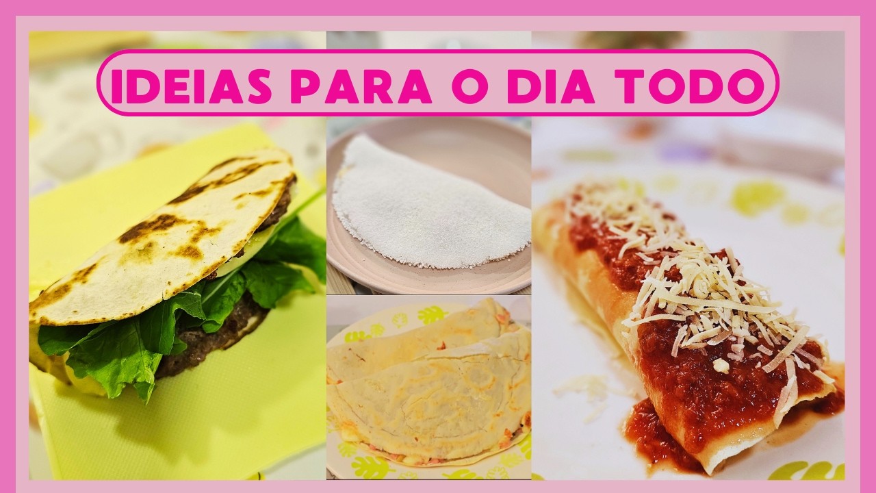 CAFÉ DA MANHÃ, ALMOÇO, CAFÉ DA TARDE E JANTAR DEIXE PRONTO NO FREEZER | Para o dia todo #congelar