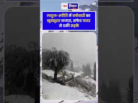 Himachal News: लाहुल-स्पीति में Snowfall से बढ़ी ठंड