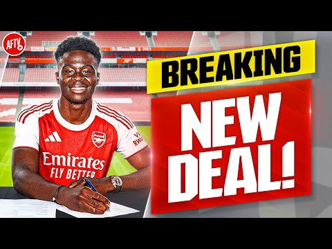 BREAKING NEWS: Saka Signs New FIVE YEAR DEAL!