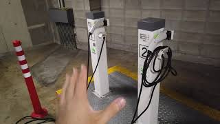 電気自動車で日本一周チャレンジ#43.1 || 九州編 || チャデモ急速充電が使えない問題を検証 福岡市キャナルシティ博多にて
