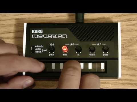 monotron Analog Ribbon Synthesizer- Sound Programming Examples- In The Studio with Korg