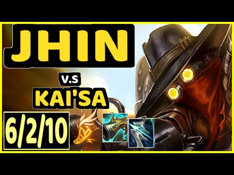 PADDEN (JHIN) vs KAI'SA - 6/2/10 KDA BOTTOM ADC GAMEPLAY - EUW Ranked DIAMOND