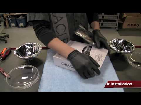 Jeep Wrangler JK ORACLE Headlight Halo Ring Installation DIY
