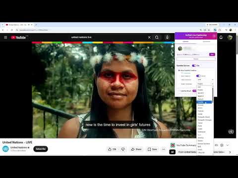 English → Multiple languages • YouTube • Live