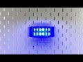 Duálny modrý LED predátor 12V / 24V - 12x5W LED / ECE R65 (120x52x14mm) - Video Youtube