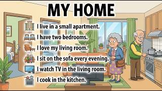 Speak English Every Day 🗣️ Describe Your Home in English | 30 Easy Sentences for Beginners