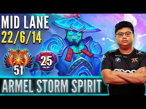 Fnatic.Armel  [ Storm Spirit ]  Mid Lane Pro Gameplay  [ Patch 7.32c ]  Dota 2 Full Game