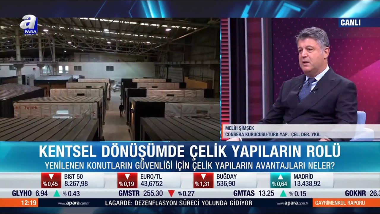 Kentsel Dönüşümde Çelik Yapıların Rolü | Melih Şimşek | A Para TV | Gayrimenkul Raporu